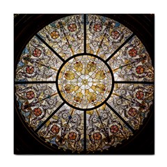 Stained Glass Window Glass Ceiling Tile Coasters by Pakrebo