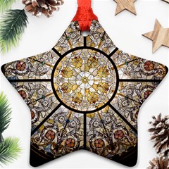 Stained Glass Window Glass Ceiling Star Ornament (two Sides) by Pakrebo