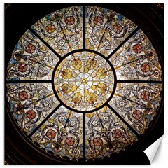 Stained Glass Window Glass Ceiling Canvas 12  X 12  by Pakrebo