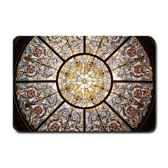 Stained Glass Window Glass Ceiling Small Doormat  by Pakrebo