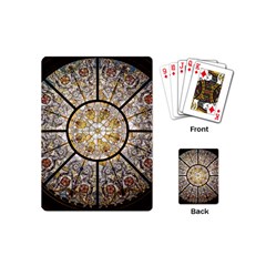 Stained Glass Window Glass Ceiling Playing Cards (mini) by Pakrebo