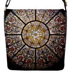 Stained Glass Window Glass Ceiling Flap Closure Messenger Bag (s) by Pakrebo