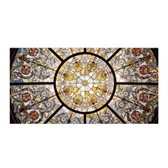 Stained Glass Window Glass Ceiling Satin Wrap by Pakrebo