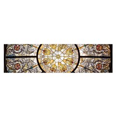 Stained Glass Window Glass Ceiling Satin Scarf (oblong) by Pakrebo