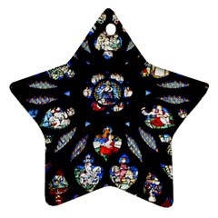 Stained Glass Sainte Chapelle Gothic Ornament (star) by Pakrebo