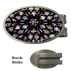 Stained Glass Sainte Chapelle Gothic Money Clips (oval)  by Pakrebo