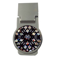 Stained Glass Sainte Chapelle Gothic Money Clips (round)  by Pakrebo