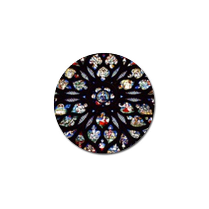 Stained Glass Sainte Chapelle Gothic Golf Ball Marker