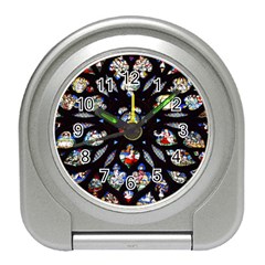 Stained Glass Sainte Chapelle Gothic Travel Alarm Clock by Pakrebo