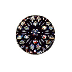 Stained Glass Sainte Chapelle Gothic Hat Clip Ball Marker (4 Pack) by Pakrebo