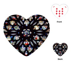 Stained Glass Sainte Chapelle Gothic Playing Cards (heart) by Pakrebo