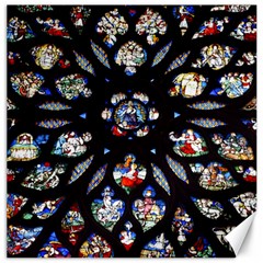 Stained Glass Sainte Chapelle Gothic Canvas 12  X 12  by Pakrebo