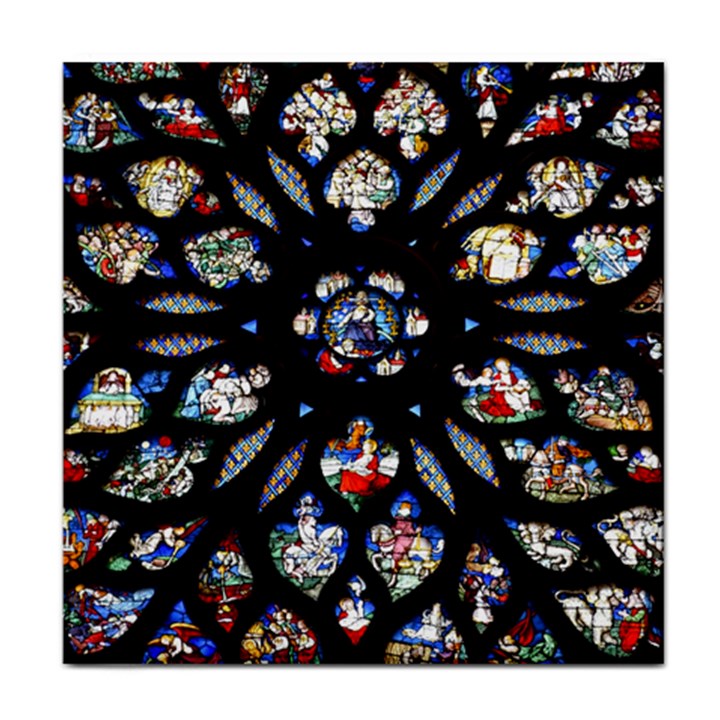 Stained Glass Sainte Chapelle Gothic Face Towel