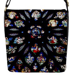 Stained Glass Sainte Chapelle Gothic Flap Closure Messenger Bag (s) by Pakrebo