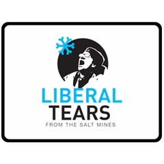 Liberal Tears Funny Screeching Democrat Screaming Fleece Blanket (large)  by snek