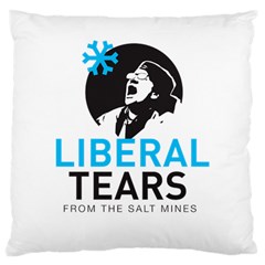 Liberal Tears Funny Screeching Democrat Screaming Large Cushion Case (two Sides) by snek