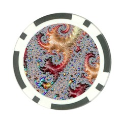 Fractal Artwork Design Pattern Poker Chip Card Guard by Pakrebo