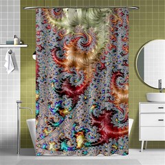 Fractal Artwork Design Pattern Shower Curtain 48  X 72  (small)  by Pakrebo