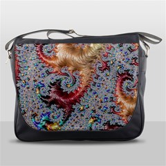 Fractal Artwork Design Pattern Messenger Bag by Pakrebo