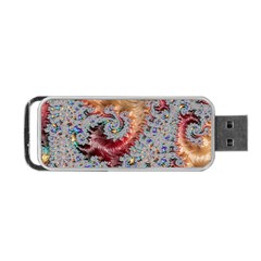 Fractal Artwork Design Pattern Portable Usb Flash (two Sides) by Pakrebo