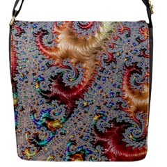 Fractal Artwork Design Pattern Flap Closure Messenger Bag (s) by Pakrebo