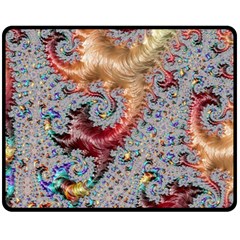 Fractal Artwork Design Pattern Double Sided Fleece Blanket (medium)  by Pakrebo