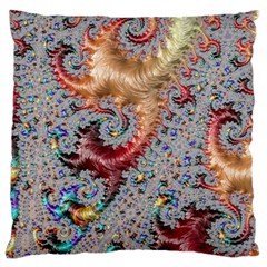 Fractal Artwork Design Pattern Standard Flano Cushion Case (one Side) by Pakrebo