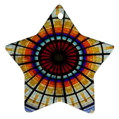 Background Stained Glass Window Ornament (star) by Pakrebo