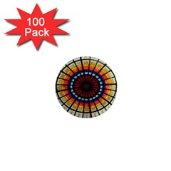 Background Stained Glass Window 1  Mini Magnets (100 Pack)  by Pakrebo