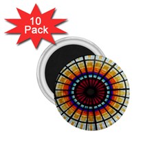 Background Stained Glass Window 1 75  Magnets (10 Pack)  by Pakrebo