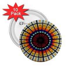 Background Stained Glass Window 2 25  Buttons (10 Pack)  by Pakrebo