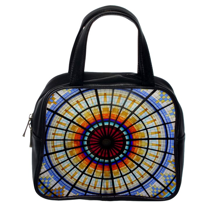 Background Stained Glass Window Classic Handbag (One Side)