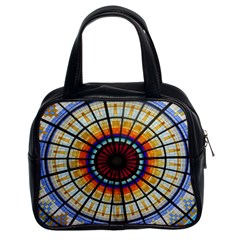 Background Stained Glass Window Classic Handbag (two Sides) by Pakrebo