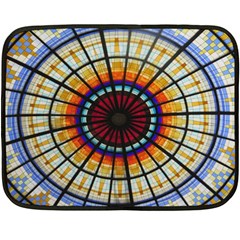 Background Stained Glass Window Double Sided Fleece Blanket (mini)  by Pakrebo