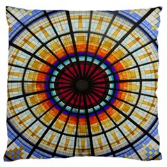 Background Stained Glass Window Standard Flano Cushion Case (two Sides) by Pakrebo