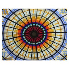 Background Stained Glass Window Double Sided Flano Blanket (medium)  by Pakrebo