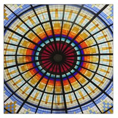 Background Stained Glass Window Large Satin Scarf (square) by Pakrebo