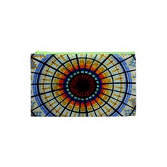 Background Stained Glass Window Cosmetic Bag (xs) by Pakrebo