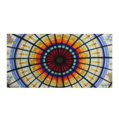 Background Stained Glass Window Satin Wrap by Pakrebo