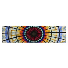 Background Stained Glass Window Satin Scarf (oblong) by Pakrebo