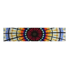 Background Stained Glass Window Velvet Scrunchie by Pakrebo