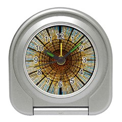 Barcelona Glass Window Stained Glass Travel Alarm Clock by Pakrebo