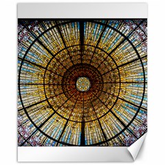 Barcelona Glass Window Stained Glass Canvas 16  X 20  by Pakrebo