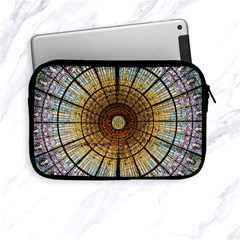 Barcelona Glass Window Stained Glass Apple Ipad Mini Zipper Cases by Pakrebo