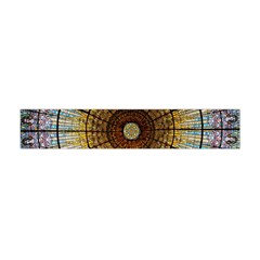 Barcelona Glass Window Stained Glass Flano Scarf (mini) by Pakrebo