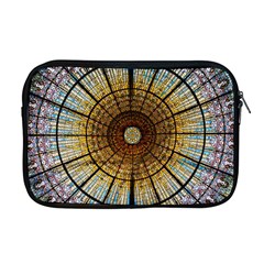 Barcelona Glass Window Stained Glass Apple Macbook Pro 17  Zipper Case by Pakrebo