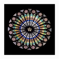 Stained Glass Cathedral Rosette Medium Glasses Cloth by Pakrebo