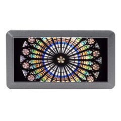 Stained Glass Cathedral Rosette Memory Card Reader (mini) by Pakrebo