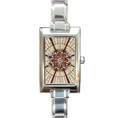 Pattern Round Abstract Geometric Rectangle Italian Charm Watch by Pakrebo