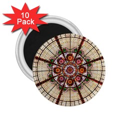 Pattern Round Abstract Geometric 2 25  Magnets (10 Pack) 